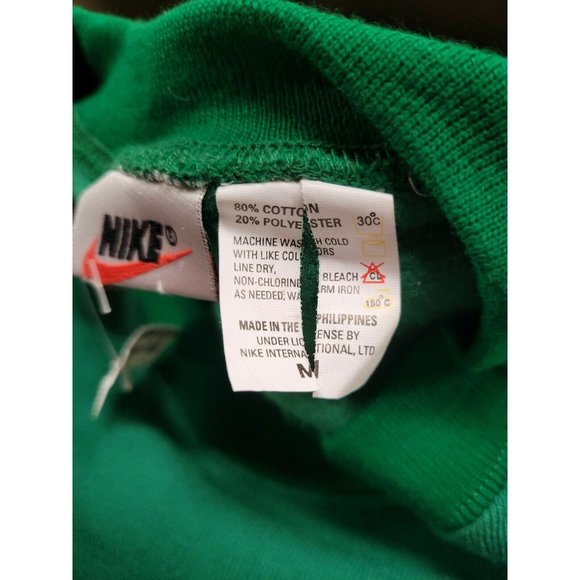 NWOT Vintage 90s Nike Spellout Sweatshirt Green M - Picture 9 of 10